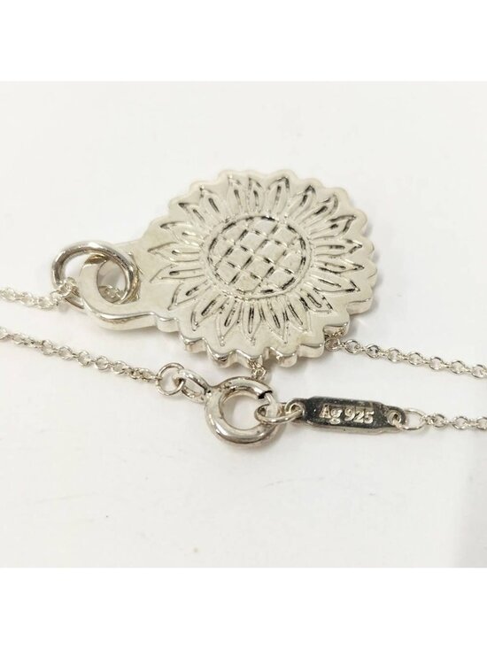 Tiffany & Co Necklace Sunflower GO 925 Sterling Silver